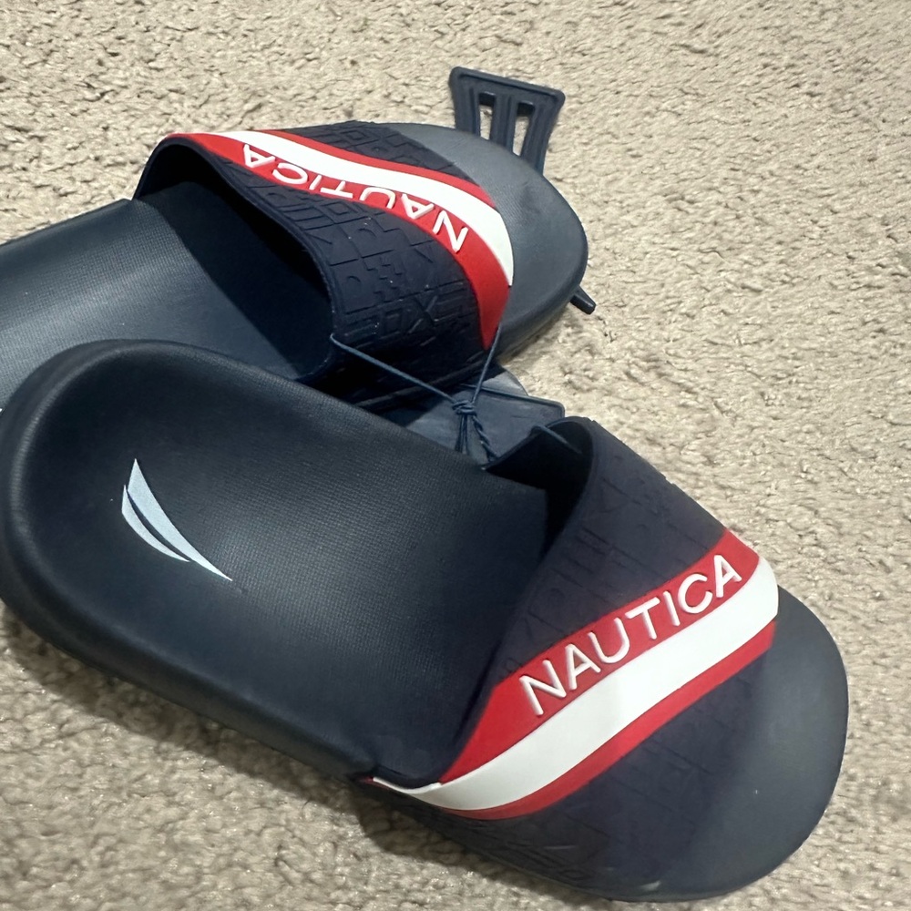 New Nautica Kids Youth Athletic Slide Slip-On Sandal